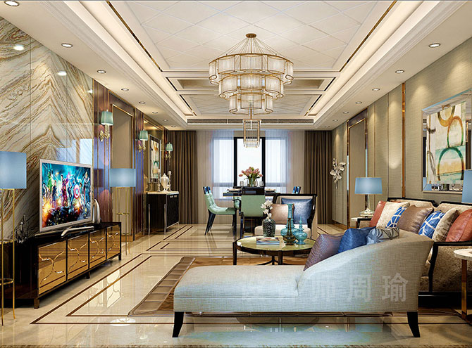 操大长腿的嫩逼网站世纪江尚三室两厅168平装修设计效果欣赏